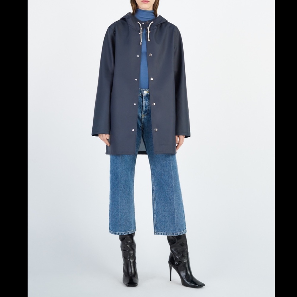 Stutterheim Stockholm navy rain jacket